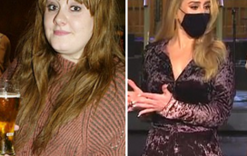 Irreconhecível! Mesmo de máscara, Adele impressiona depois de perder 44 quilos