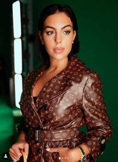 Georgina Rodríguez At The Louis Vuitton Fashion Show In Paris
