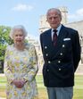 isabel II, Philip, George, Charlotte, Louis, aniversário, 73 anos, casamento, rainha