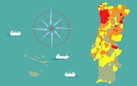 Veja no mapa como está o risco no seu concelho e quantos casos precisa ter para cada escalão