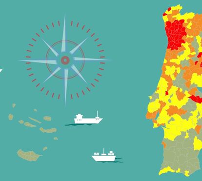 Veja no mapa como está o risco no seu concelho e quantos casos precisa ter para cada escalão