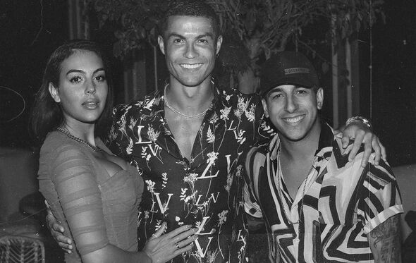 Fernando Daniel com Georgina e Cristiano Ronaldo numa festa durante a pandemia
