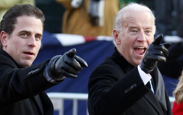 Joe Biden com o filho Hunter