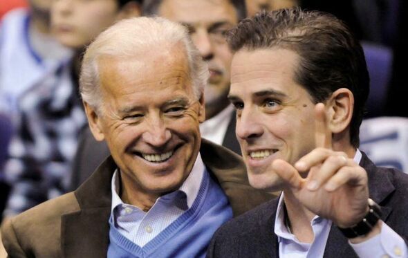Joe Biden com o filho Hunter