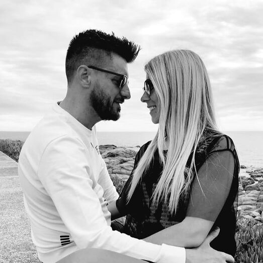 Tony Lemos com a mulher, Marta Silva