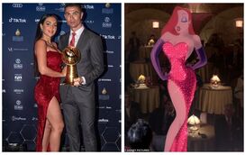 Georgina Rodríguez brilha com um vestido igual a Jessica Rabbit