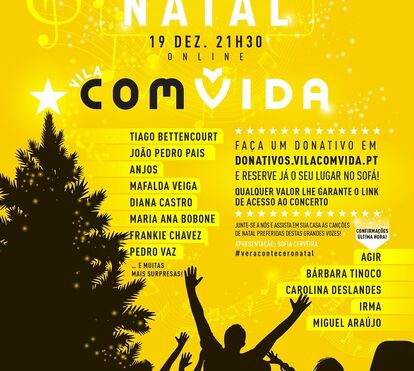 VilacomVida realiza o primeiro Concerto Solidário de Natal em formato online em Portugal 