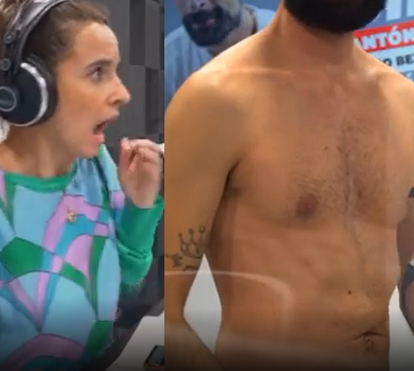 António Raminhos aparece seminu e assusta Joana Azevedo durante emissão da rádio Comercial