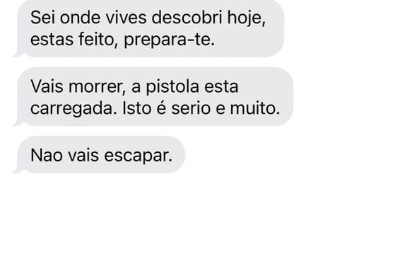 As mensagens recebidas por Pedro Crispim