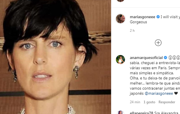 A publicação de Alexandra Lencastre sobre a morte de Stella Tennant