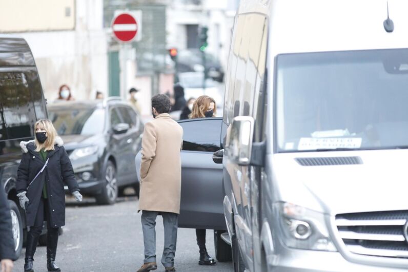 Cristina Ferreira no velório de Sara Carreira