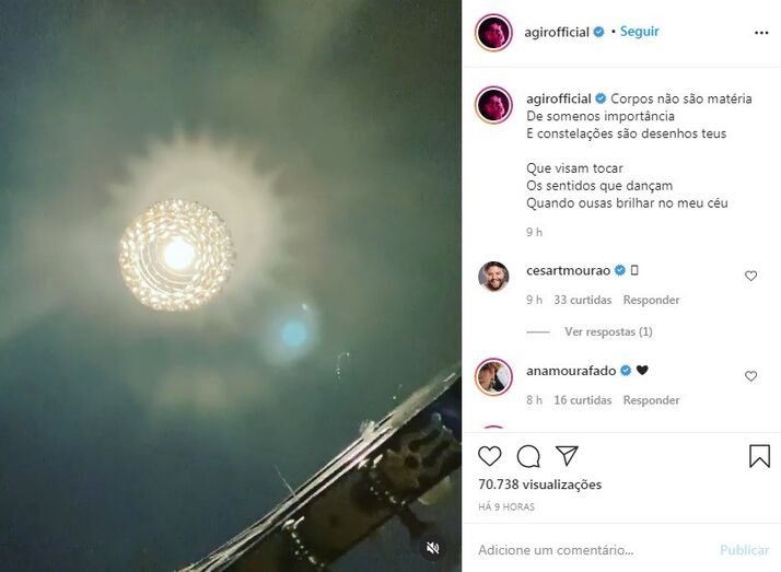 Agir, famosos, reação morte Sara Carreira