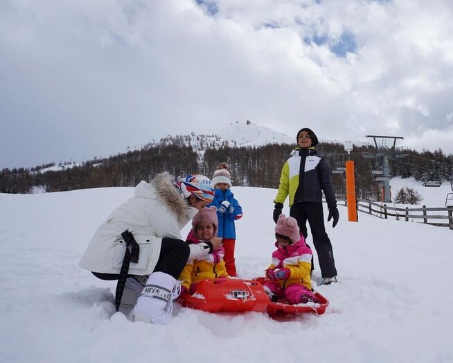 Georgina Rodríguez com os filhos