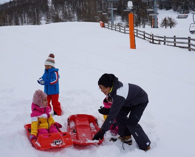 Georgina Rodríguez com os filhos