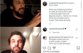 Arrepiante! O relato dramático do médico Gustavo Carona a Bruno Nogueira no 'Bicho'