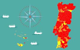 Pandemia pinta Portugal de vermelho: Há mais 60 concelhos em risco extremo num total de 215. Veja o seu no mapa