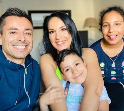 A bonita família de Luís Maia