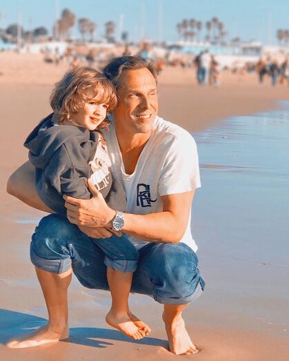 José Carlos Pereira com o filho, Salvador
