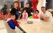 Cristiano Ronaldo, Georgina e os filhos