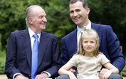 A princesa Leonor com a família