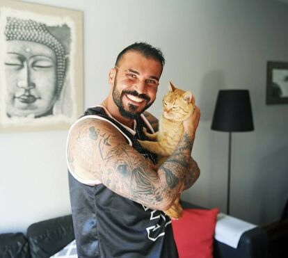 Tragédia: Morte súbita de gato de Bruno Savate deixou-o em depressão
