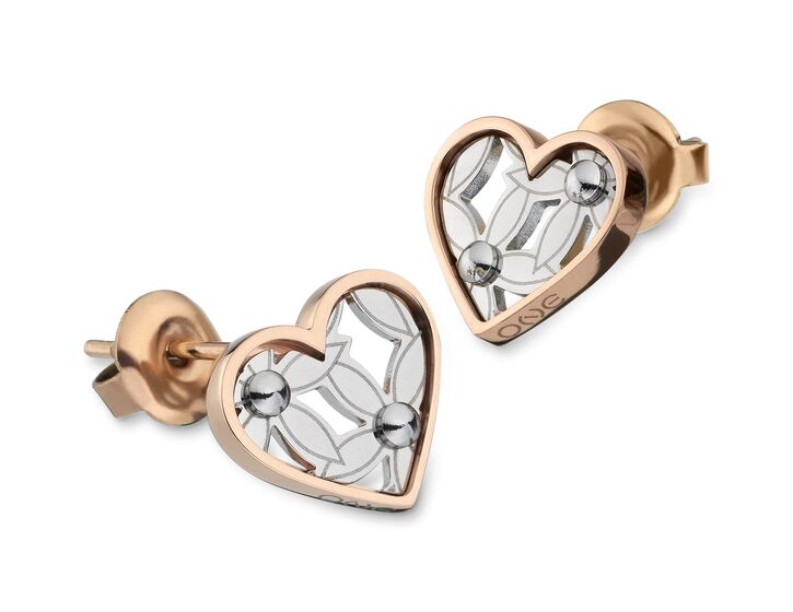 Brincos Urban Flower Heart One