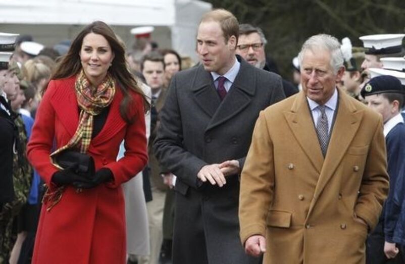 Kate Middleton, William, Charles, Carlos