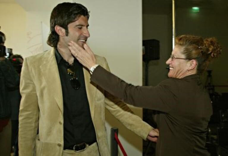 Luís Figo com os pais