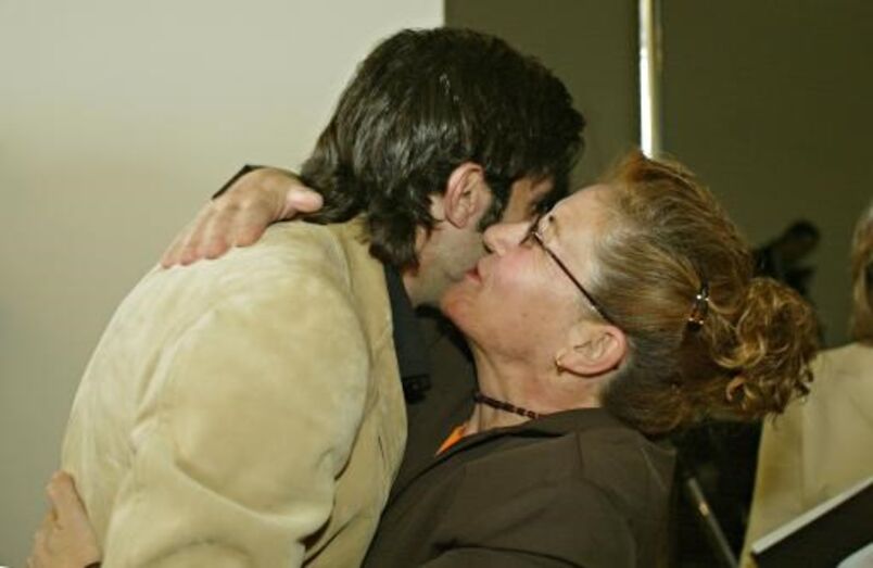 Luís Figo com os pais