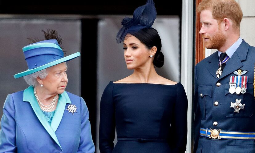 Isabel II, Harry, Meghan