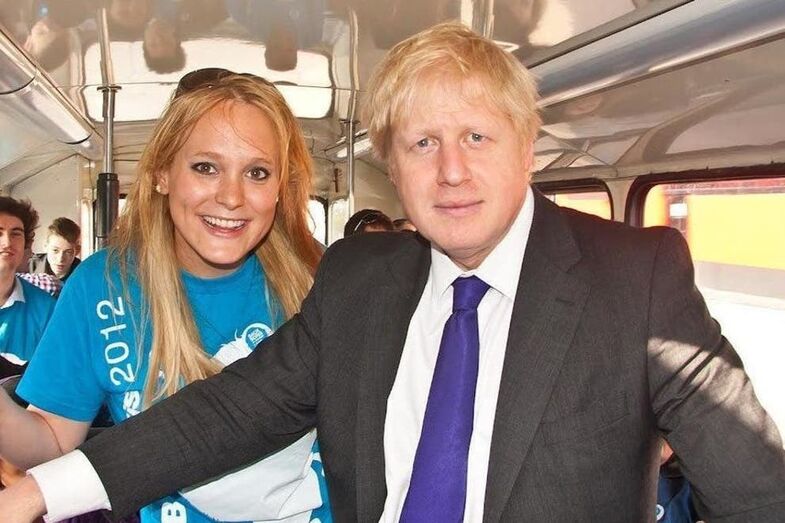 Jennifer Arcuri com Boris Johnson