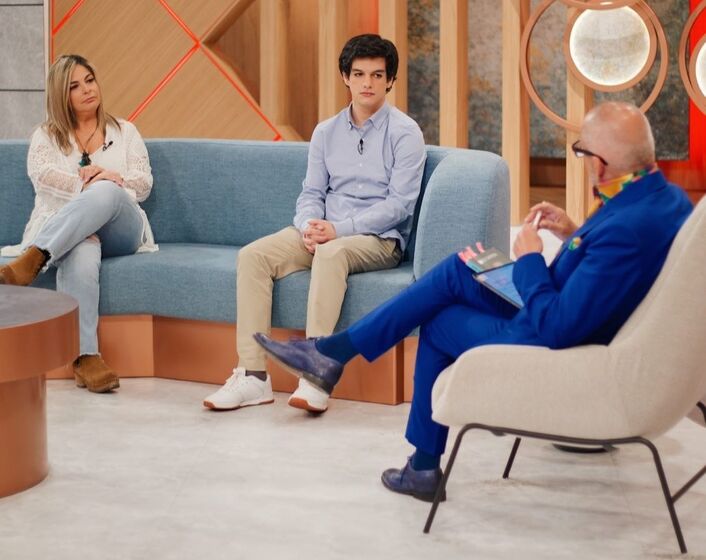 Diogo Carmona e a mãe, Patrícia