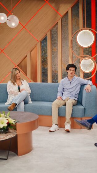 Diogo Carmona e a mãe, Patrícia