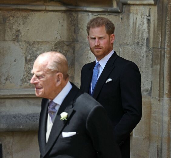 Príncipe Philip e o príncipe Harry