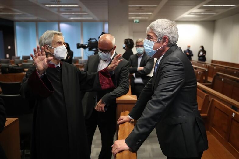 José Sócrates em tribunal
