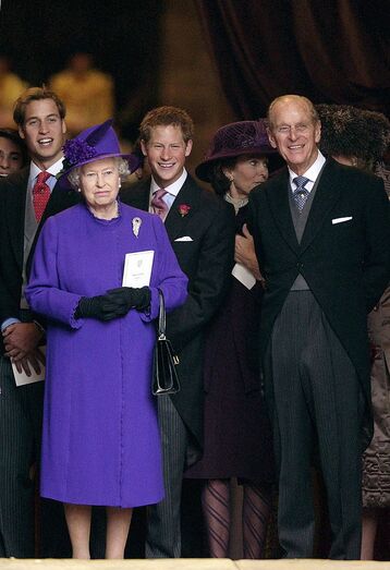 Príncipe Philip e o príncipe Harry