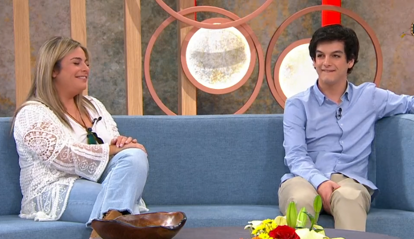 Diogo Carmona e a mãe, Patrícia