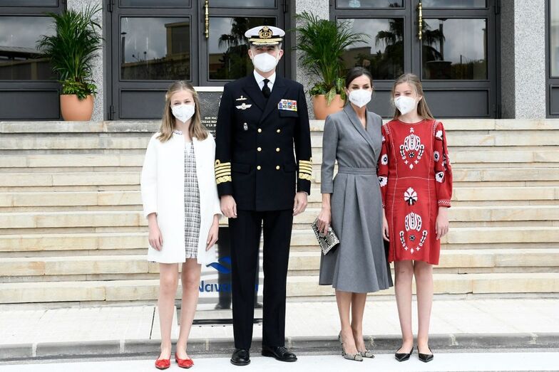 Sofia, Leonor, Letizia e Felipe 