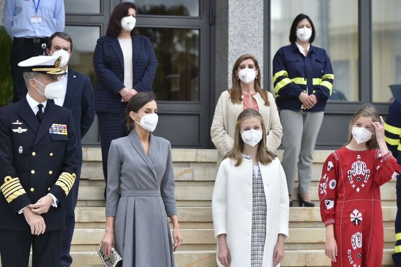 Sofia, Leonor, Letizia e Felipe 