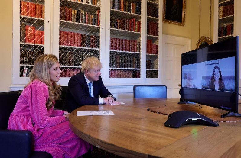 Boris Johnson e Carrie Symonds