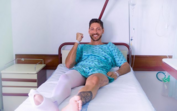 Ângelo Rodrigues volta a ser internado por causa da perna