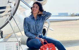 Avaliado em milhares o look  de viagem de Georgina Rodríguez