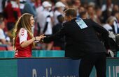 A mulher de  Christian Eriksen, Sabrina Kvist Jensen