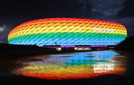 Estádios alemães iluminar-se-ão em cores arco-íris durante jogo do Euro 2020 contra decisão da UEFA