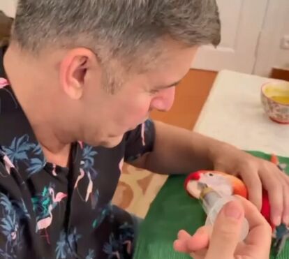 João Baião mostra orgulhoso o seu novo animal de estimação e pede ajuda a fãs