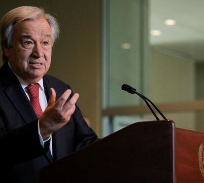 Veja as imagens da cerimónia de recondução de António Guterres como secretário-geral da ONU