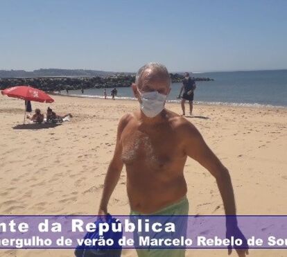 Marcelo Rebelo de Sousa já deu o primeiro mergulho de verão