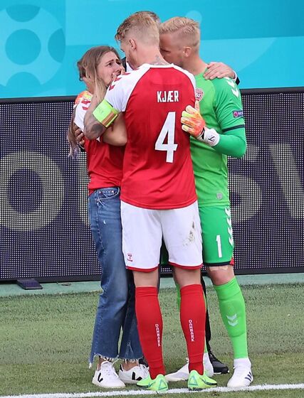 A mulher de  Christian Eriksen, Sabrina Kvist Jensen
