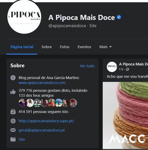 Ana Garcia Martins, Pipoca Mais Doce