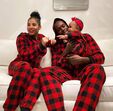 Usain Bolt com a mulher, Kasi, e os filhos